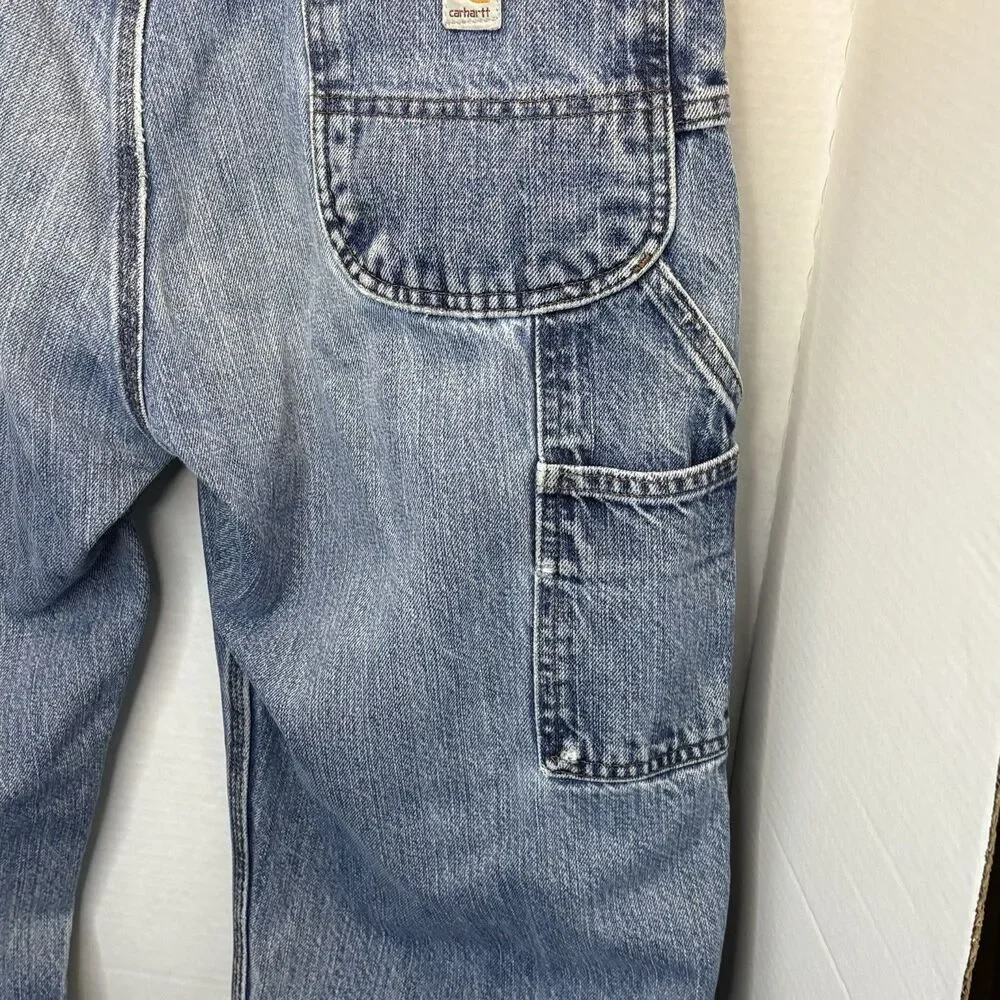 Vintage Carhartt Carpenter Jeans 34x32 Y2K Medium Wash - Picture 7 of 8